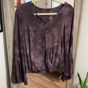 American Eagle Bell Sleeve Shirt